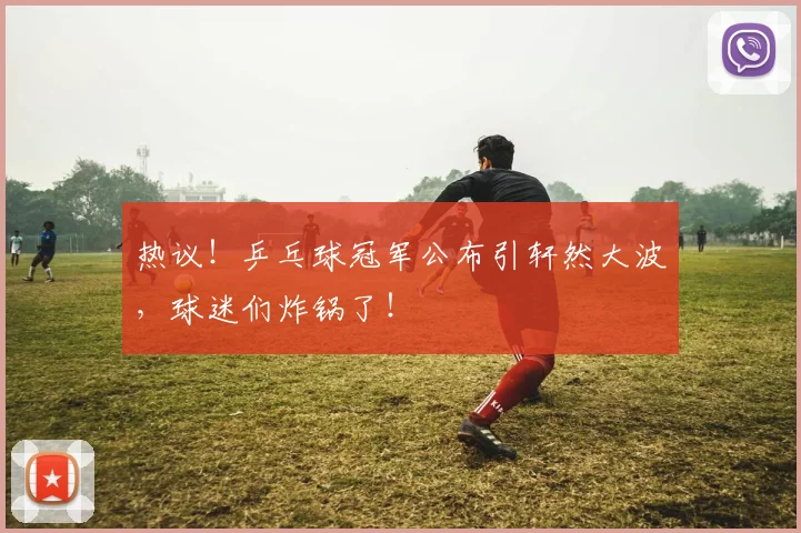 热议！乒乓球冠军公布引轩然大波，球迷们炸锅了！