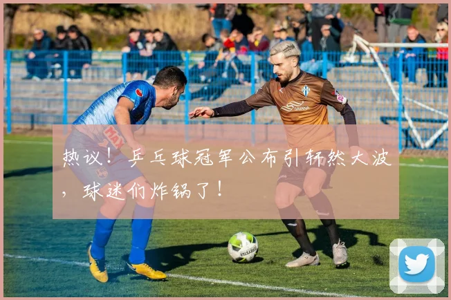 热议！乒乓球冠军公布引轩然大波，球迷们炸锅了！