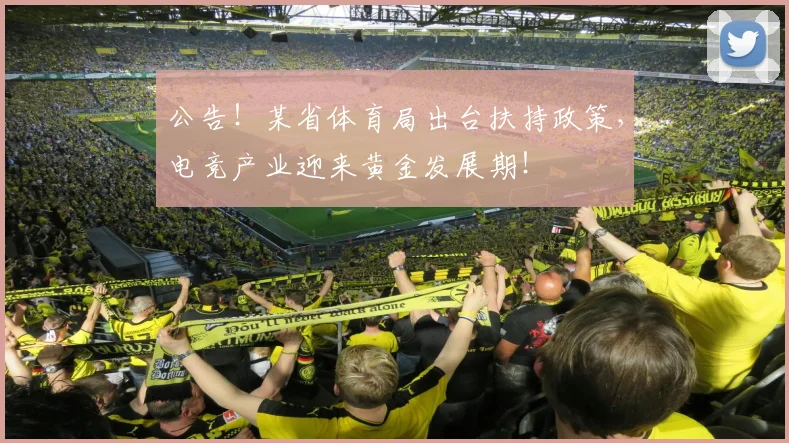 公告!某省体育局出台扶持政策,电竞产业迎来黄金发展期!